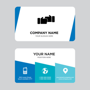 Sponsorship Business Card Design Template, Visiting For Your Company, Modern Creative And Clean Identity Card Vector Illustration