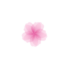 Fototapeta na wymiar Sakura flowers icon set , cherry blossom vector illustration