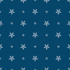 vector abstract seamless winter pattern with snowflakes