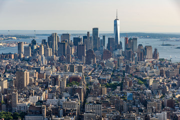 Obraz premium Aerial view of Manhattan