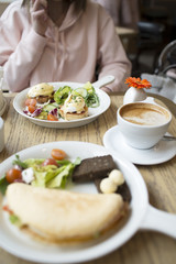 Sunday breakfast in beautiful cafe