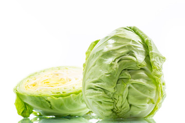 cabbage young green