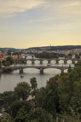 Fototapeta na wymiar The bridges of Prague