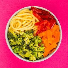 Healthy Vegetarian Hawaiian Style Food Bowl