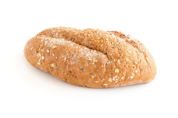 Fototapeta na wymiar freshly baked bread isolated on white background