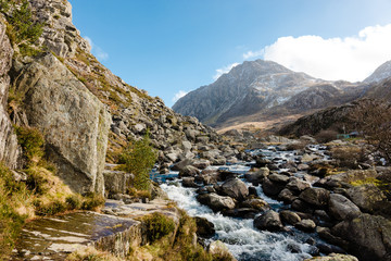 Mountains and Streams in Snowdonia