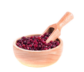 Red bean isolated on white background