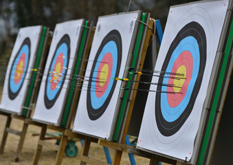 アーチェリーの的