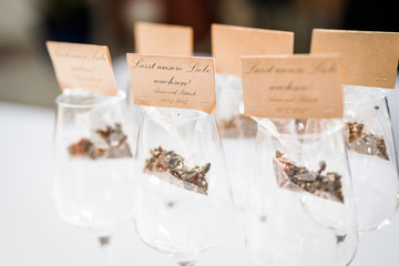 Give away / Dekoration an einem Bankett