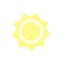 sun icon. vector Illustration