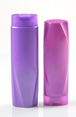Product of Shampoo plastic bottle or shower gel bottle template in white background.