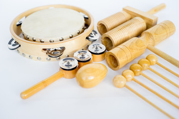 a group of musical instruments