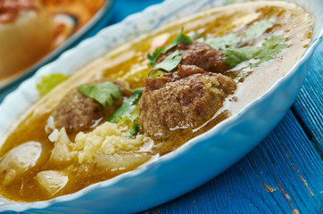 Moroccan Meatball Couscous Soup