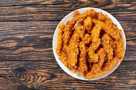 Corn Flakes Breaded Chicken Breast Sticks