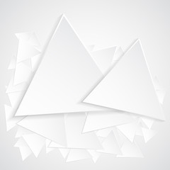 Abstract Triangle Shape background in gray color