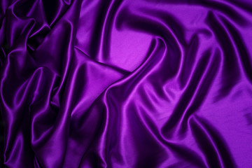 Abstract purple drapery cloth, Wave of dark violet fabric background, Pattern and detail grooved fabric for background and abstract