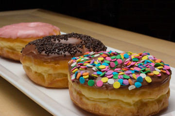 Donuts on a plate