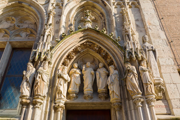 facade detail of the old town hall in Cologne