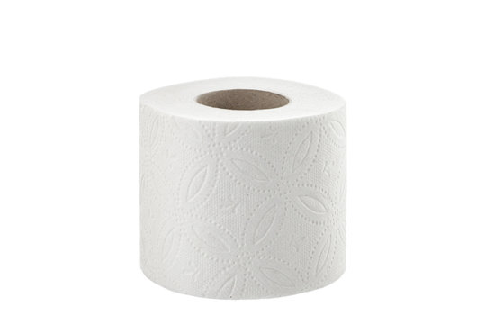 toilet paper on white background toilet roll isolated