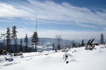 zimowy krajobraz górski