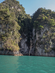Fototapeta na wymiar Boat trip to Khao Sok National Park, Thailand