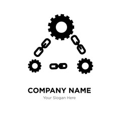 supply chain company logo design template, Business corporate vector icon