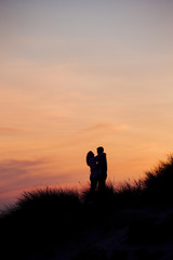 Fototapeta premium Silhouette of a Couple