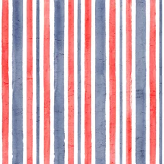 Behang Stripe watercolor seamless pattern background © Olga