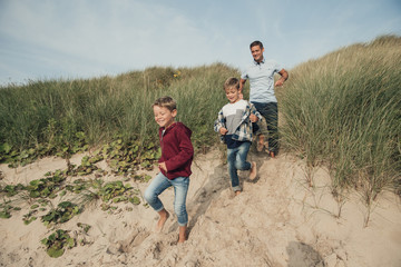 Walking onto the Beach