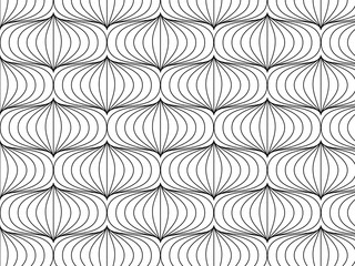 linear vector pattern, repeating abstract floral, gray line of leaf or flower, floral. graphic clean design for fabric, wallpaper etc. pattern is on swatches panel. Repeating geometric background