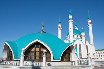 Fototapeta na wymiar Kul Sharif mosque in Kazan Kremlin. Russia.