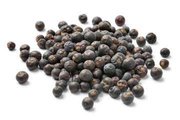 Heap of dried juniper berries