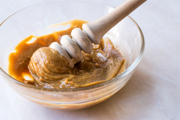 Whipped Honey Cream with Honey Dipper.