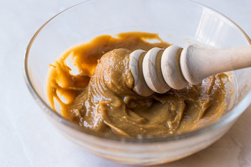 Whipped Honey Cream with Honey Dipper.