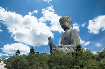 Tian Tan Buddha, Big buddha - the world's tallest outdoor seated bronze Buddha located in Nong ping Hong Kong.