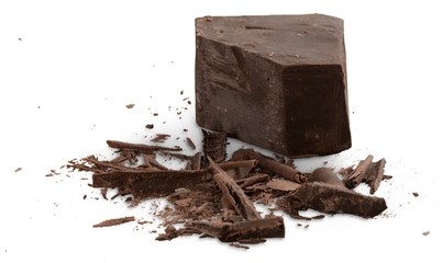 Dark Chocolate Blocks and Pieces