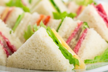 Close Up Sandwich Platter