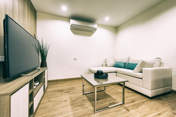 Living room interior - vintage filter