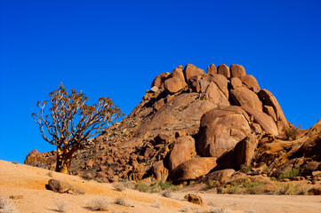 Boulder strewn hill