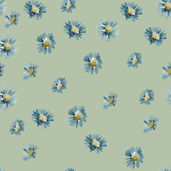 Fototapeta na wymiar garden floral flowers seamless background pattern. vector illustration.eps 10