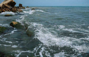 cliffs and rocks along the coast