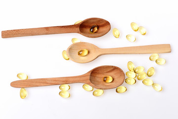 Natural medicines and wooden spoons.