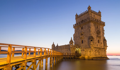 Turm von Belem Lissabon Portugal - obrazy, fototapety, plakaty