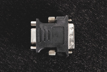 VGA to DVI adapter for old monitors.