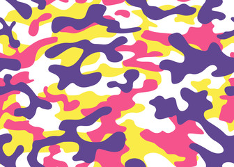 texture military camouflage repeats seamless army hunting violet purple pink yellow multicolor