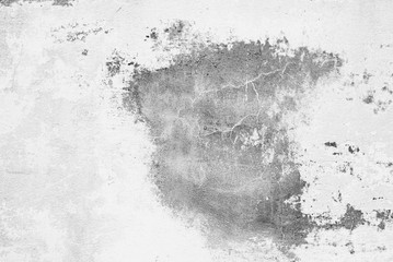 Wall fragment with attritions and cracks