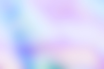 Holographic foil blurred abstract background in pastel neon trendy color design