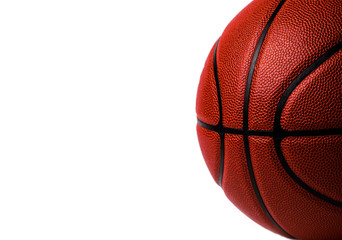 basketball ball on white background.