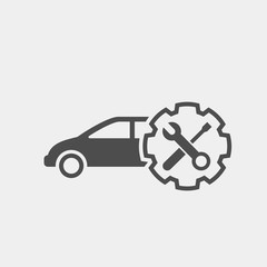 Auto repair flat vector icon