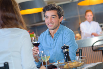 meal in the restaurant
